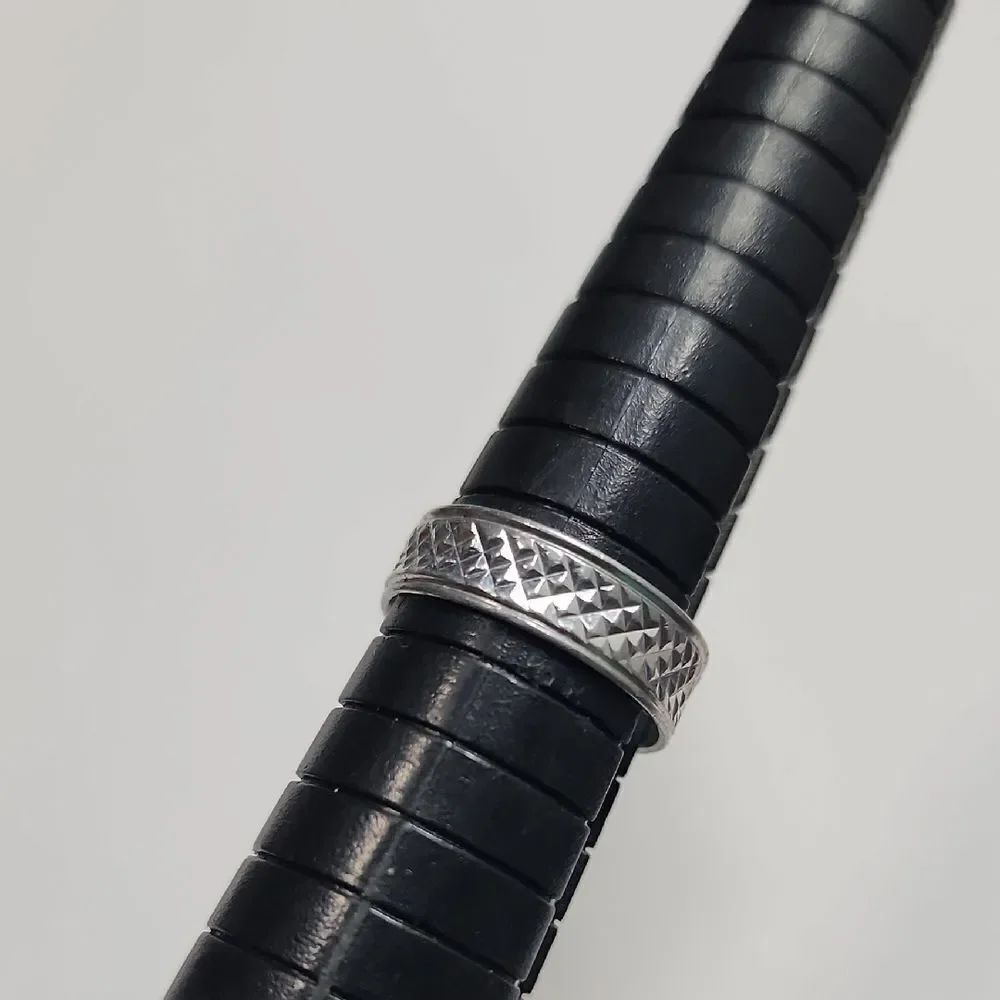 Silver Textured Ring